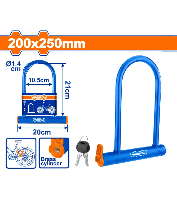 U-брава за заклучување на велосипед WADFOW