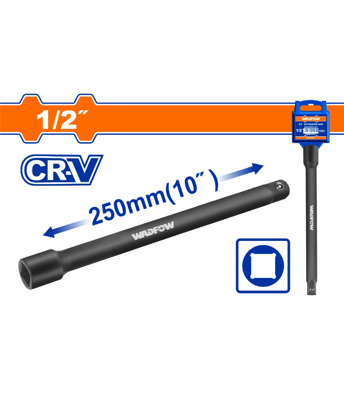 1/2″ EXTENSION BAR BLACK 250mm WADFOW